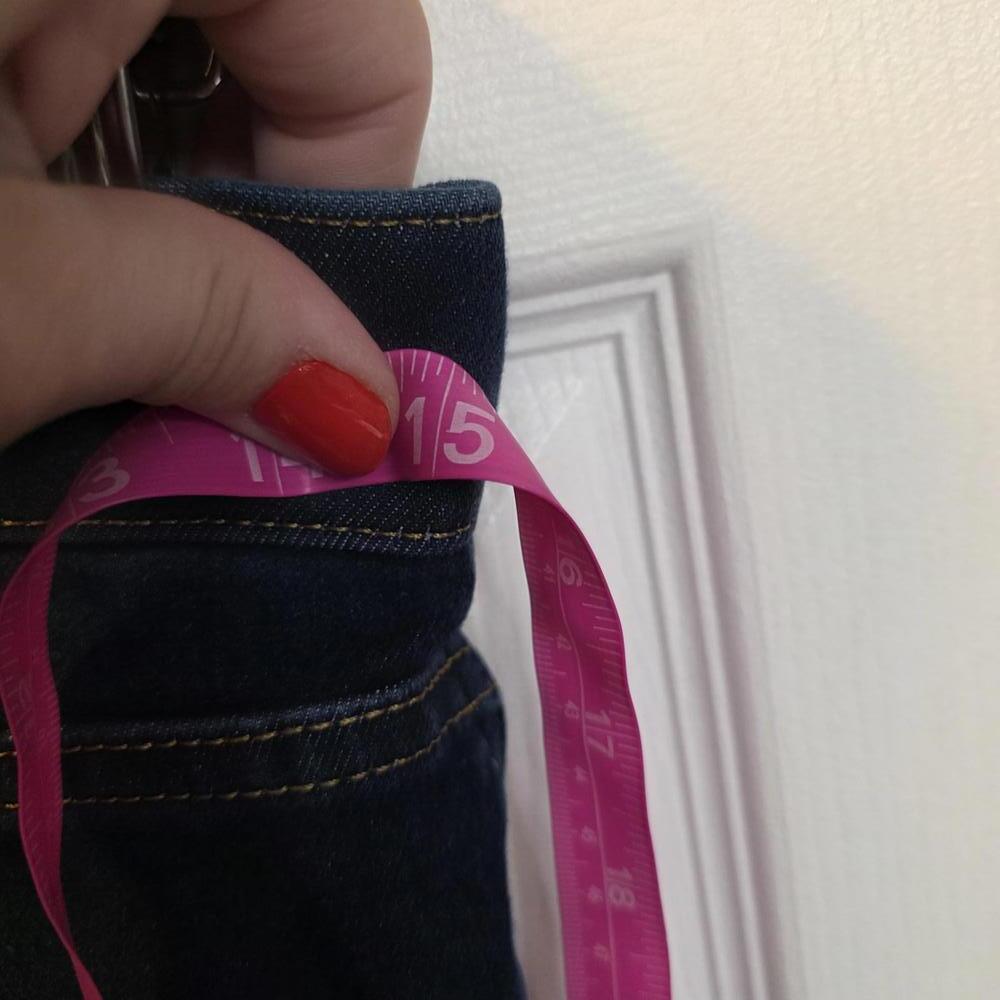 Soft Surroundings Dark Blue Denim Jeggings with Stretch Waistband- Small - Picture 3 of 9